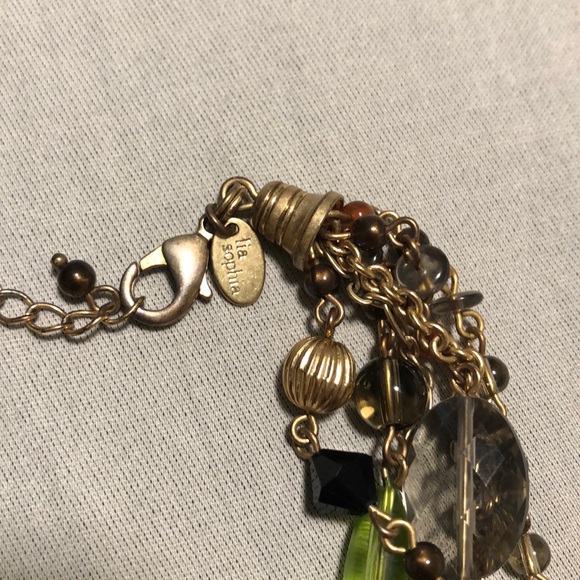 Lia Sophia multilayered beaded necklace - Picture 2 of 3